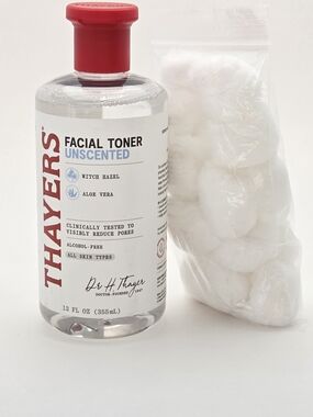 $8 When Bundled with $7 - Thayers Unscented Facial Toner + Cotton Balls
